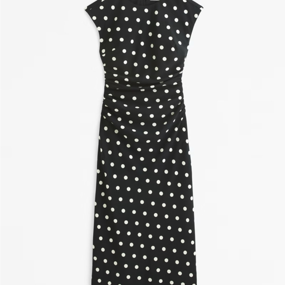 Abercrombie and Fitch Short-Sleeve Slip Midi Dress Medium